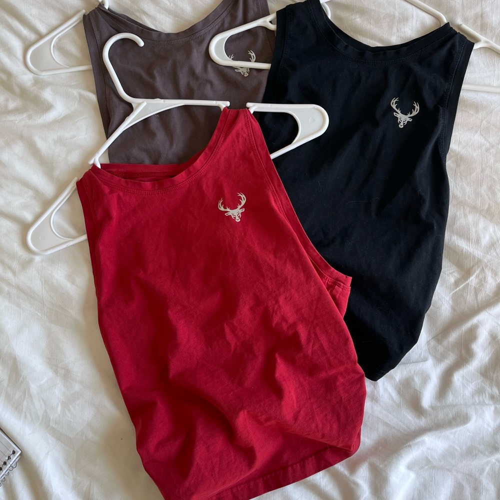 Bucked Up Razor Back Tank Tops (bundle of 3)